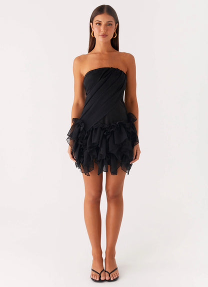 Arabian Nights Mini Dress Black