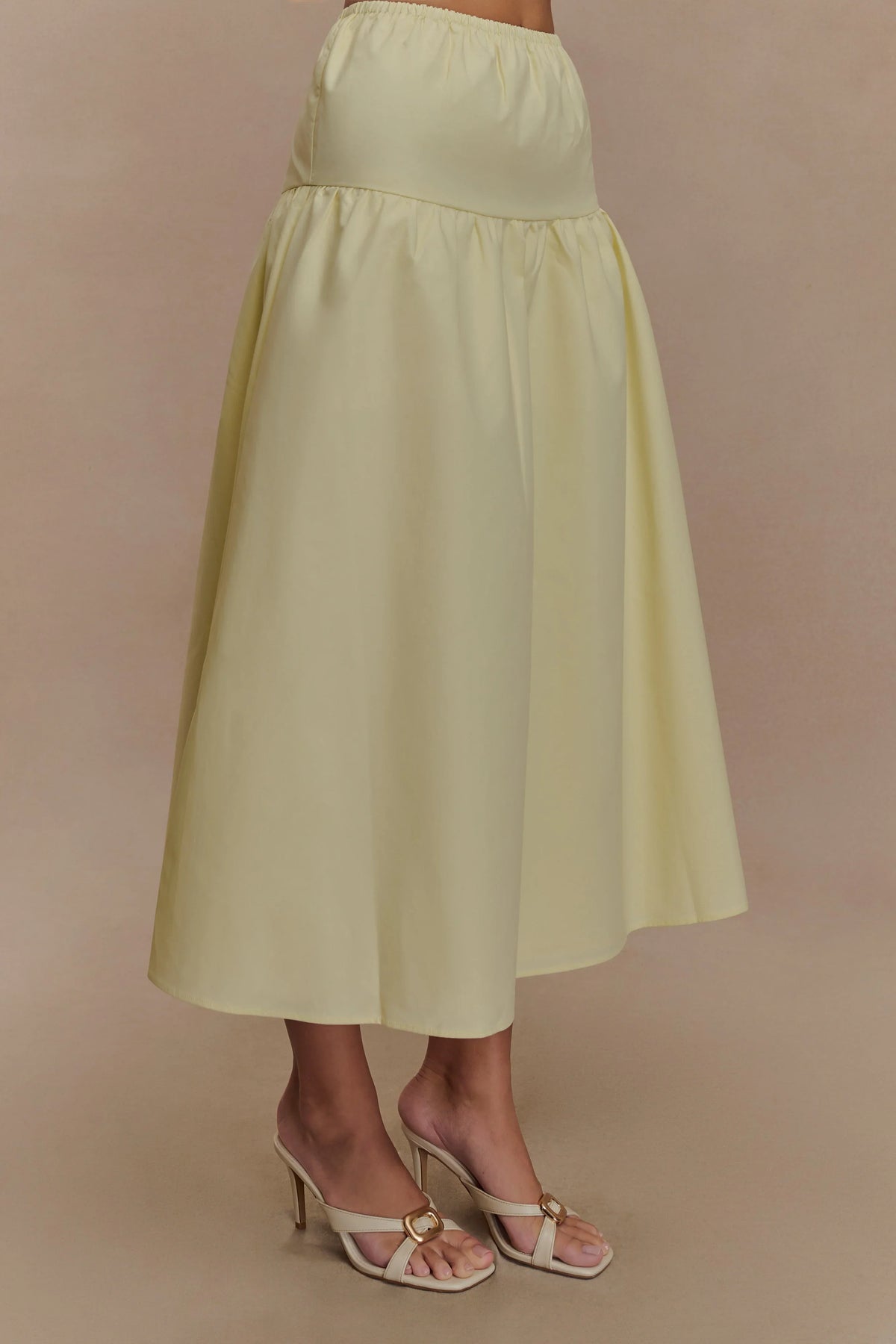 Amirah Midi Skirt Lemon