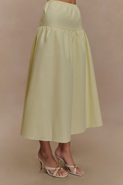 Amirah Midi Skirt Lemon