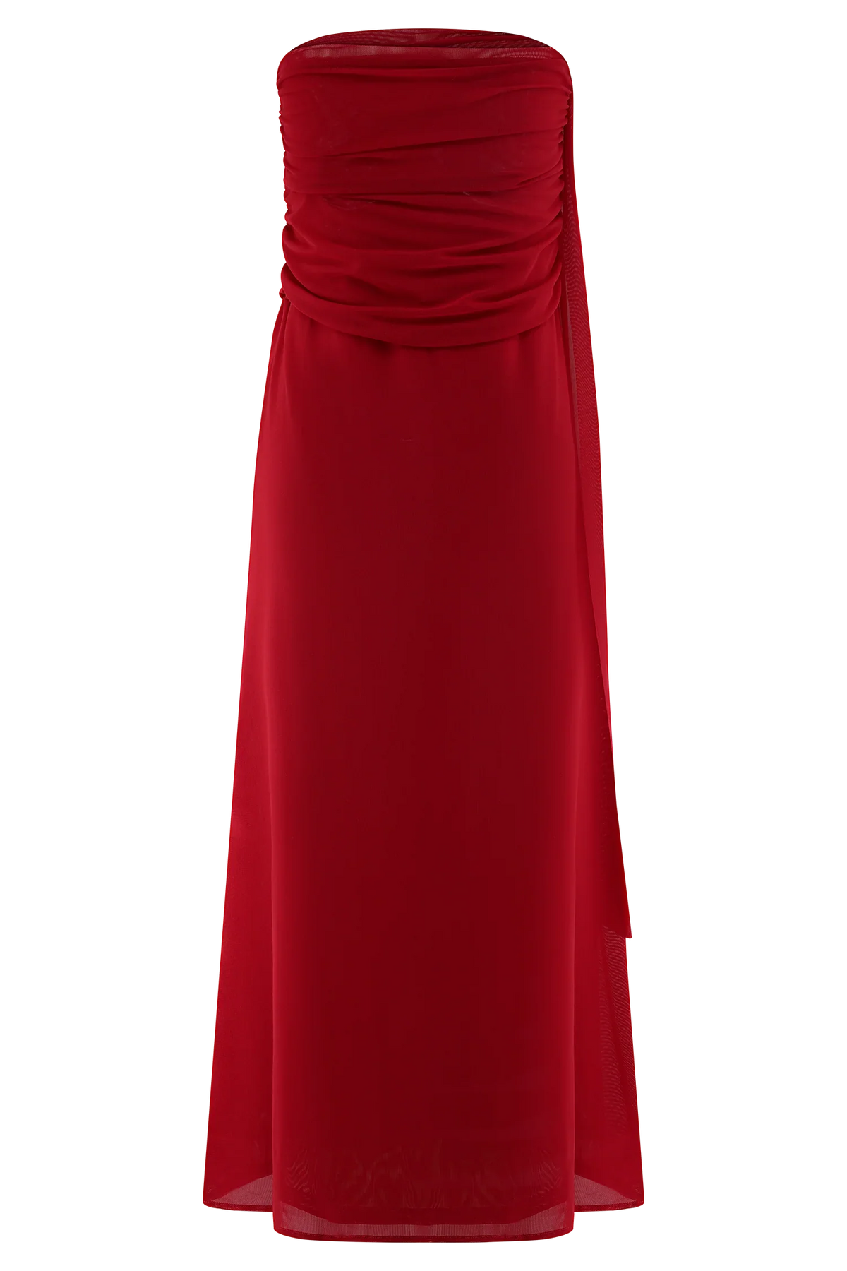 Arna Mesh Maxi Skirt Ruby