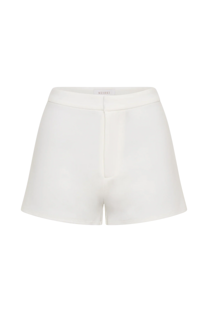 Blanca Stretch Crepe Shorts White