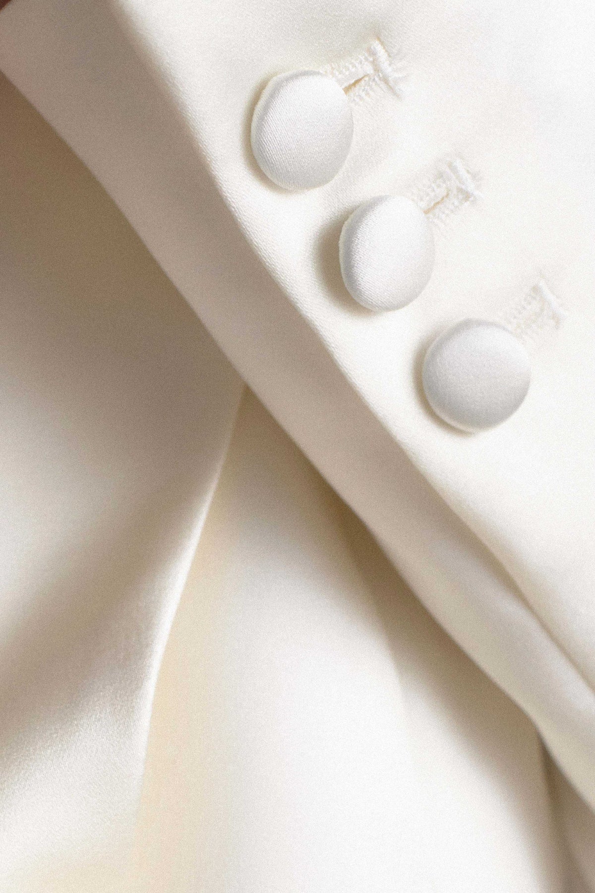 Ada Tailored Satin Blazer Ivory