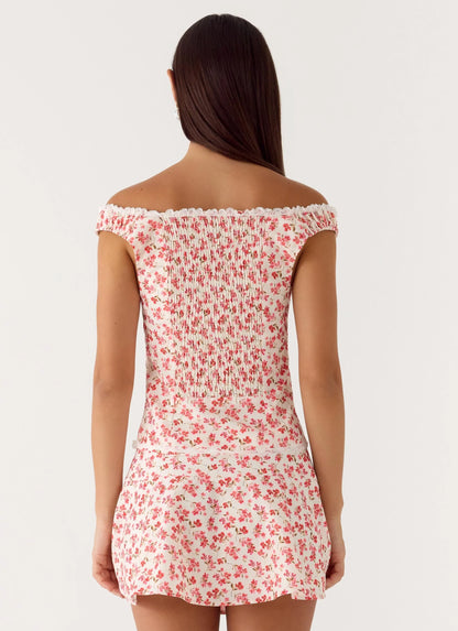 Anja Mini Skirt - Porcelain Rose