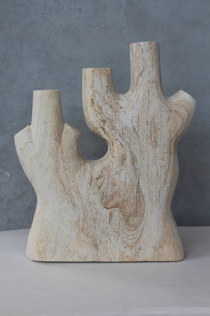 Candle Holder | Woodstone Coral Cita Mulya