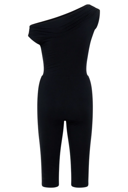 Anh One Shoulder Modal Jumpsuit Black