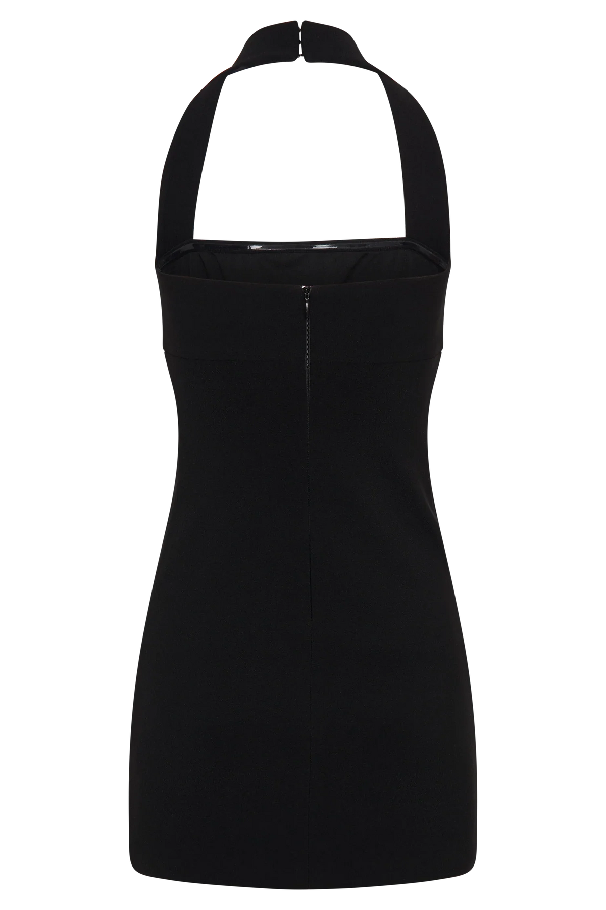 Amelita Suiting Halter Mini Dress Black