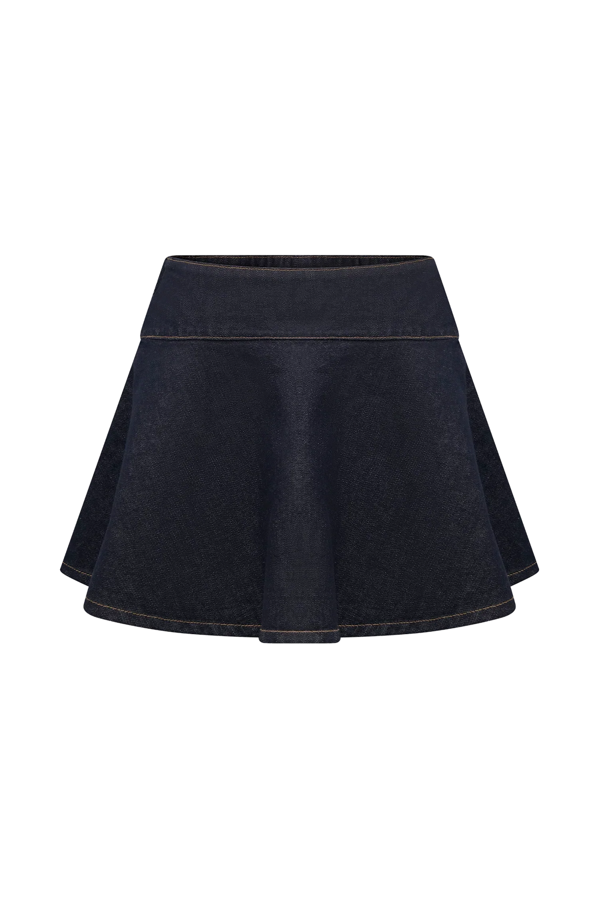 Arista Denim Mini Skirt Washed Indigo Blue