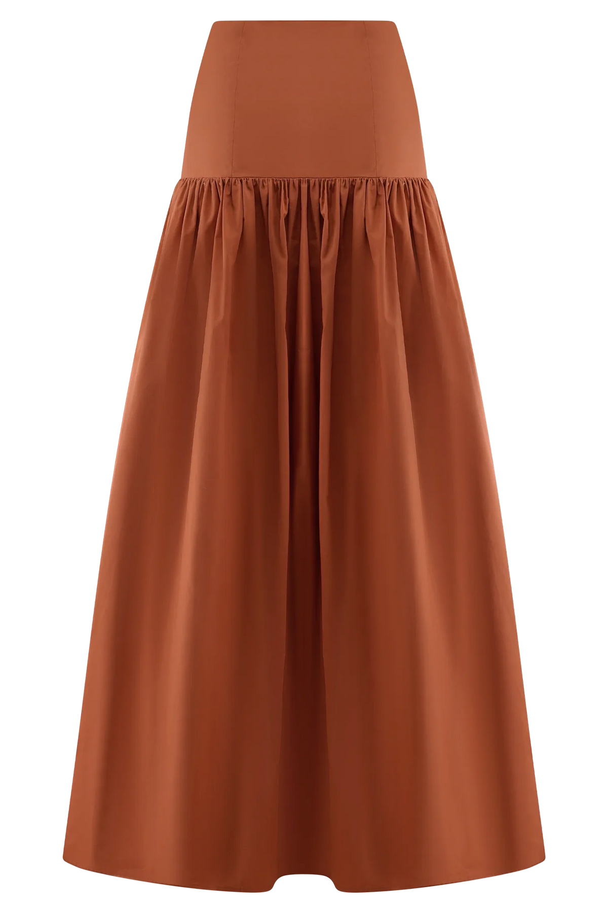 Autumn Maxi Skirt Burnt Orange
