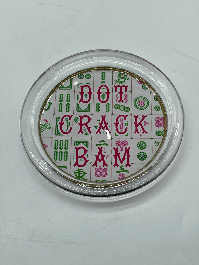 COASTER DOT CRACK BAM MAHJONG 5"