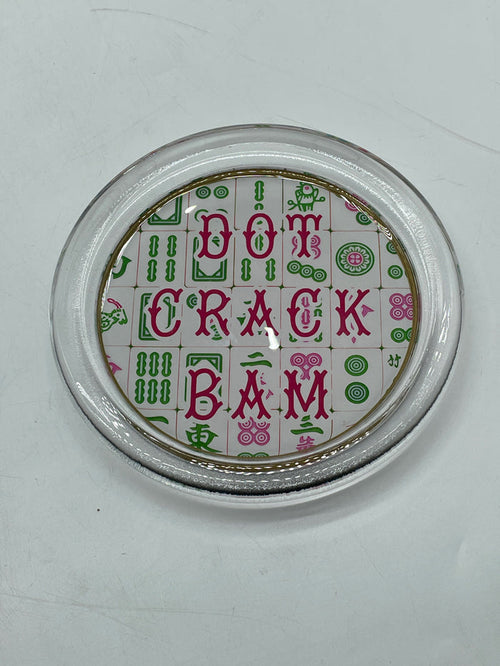 COASTER DOT CRACK BAM MAHJONG 5"