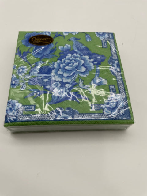 COCKTAIL NAPKIN GREEN AND BLUE
