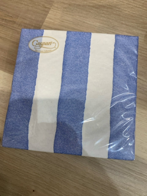 COCKTAIL NAPKIN STRIPE BLUE