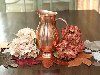 Copper Pitcher with PerfectFit Lid  | Holds 70 oz