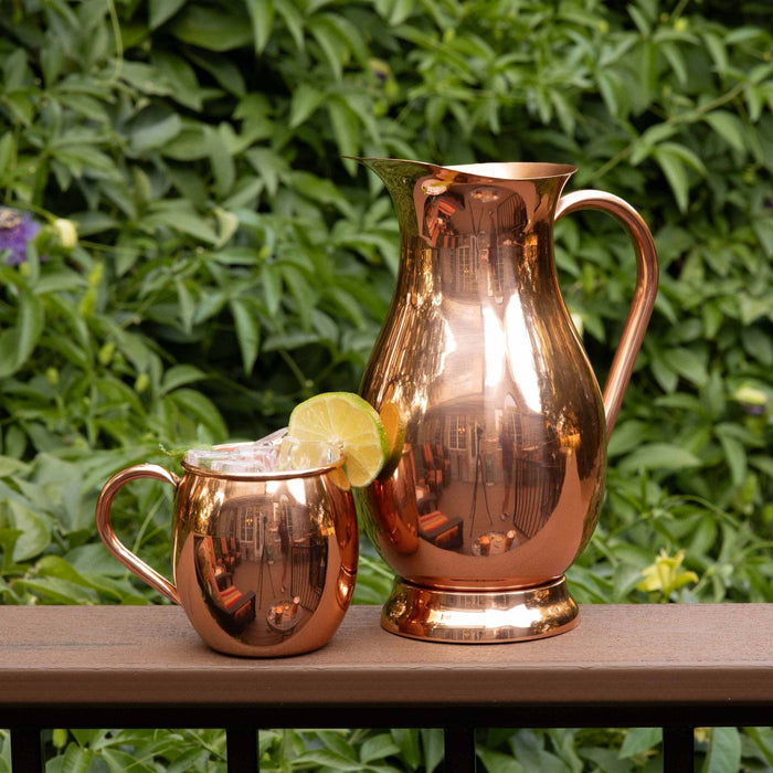 Copper Pitcher with PerfectFit Lid  | Holds 70 oz