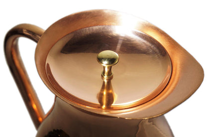 Copper Pitcher with PerfectFit Lid  | Holds 70 oz