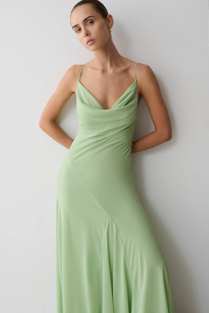 Aurelia Chiffon Maxi Dress Sage