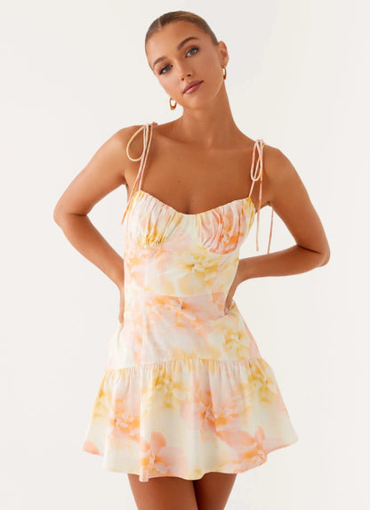 Abby Mini Dress Floral Print