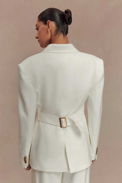 Bellamy Cinched Blazer Ivory