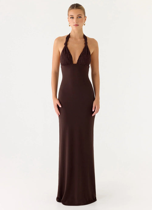 All I Need Maxi Dress Chocolate