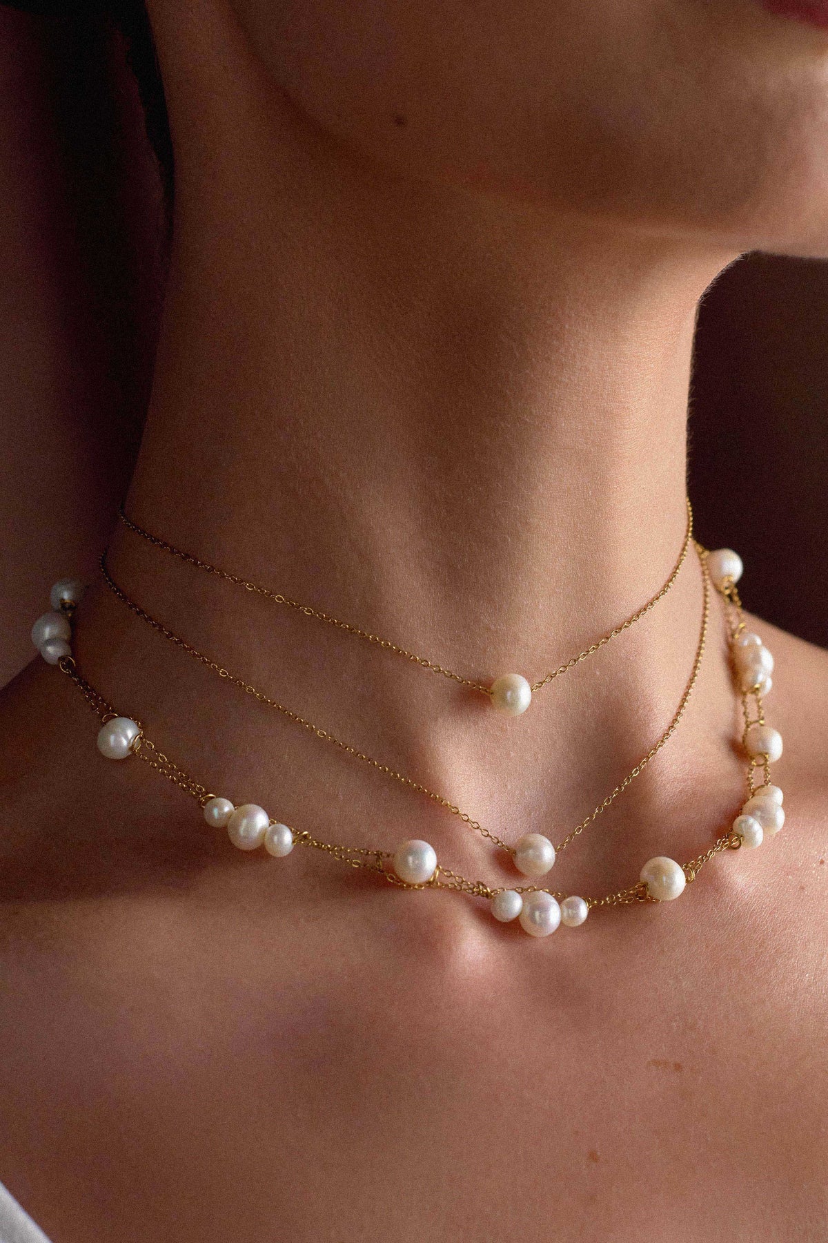 Aryanne Layered Pearl Choker Pearl