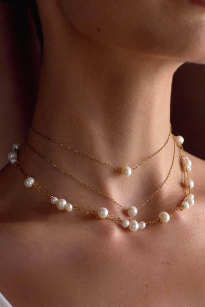 Aryanne Layered Pearl Choker Pearl