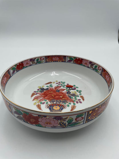 DECORATIVE BOWL ASIAN FLOWER DESIGN