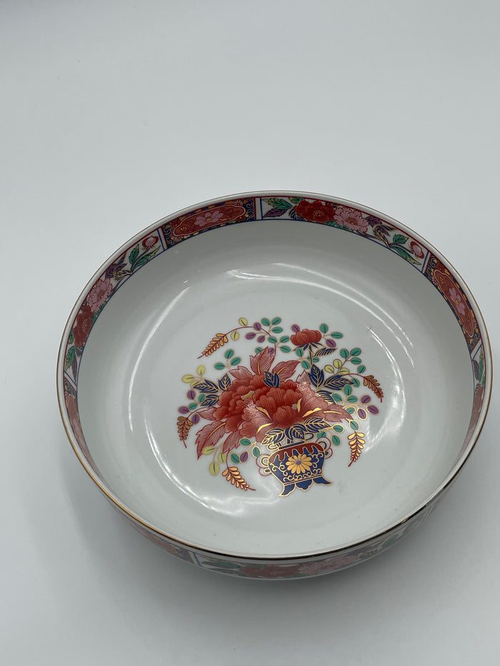 DECORATIVE BOWL ASIAN FLOWER DESIGN