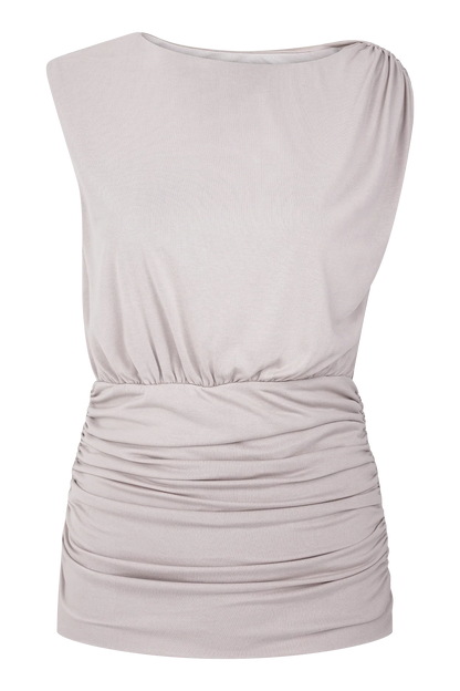 Anthony Short Sleeve Top Taupe