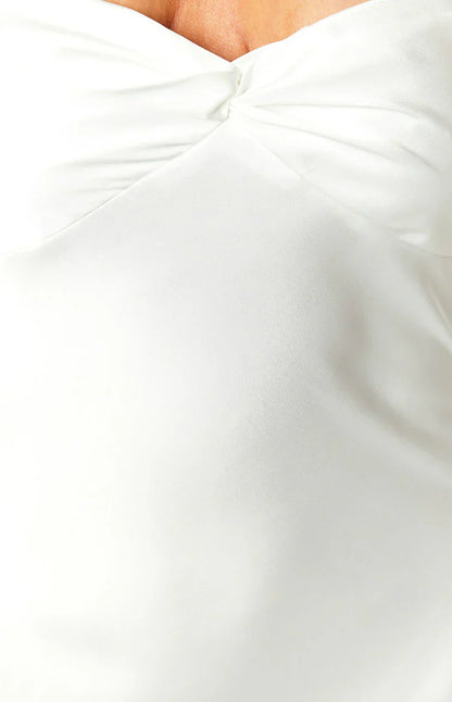 Abbie White Maxi Formal Dress