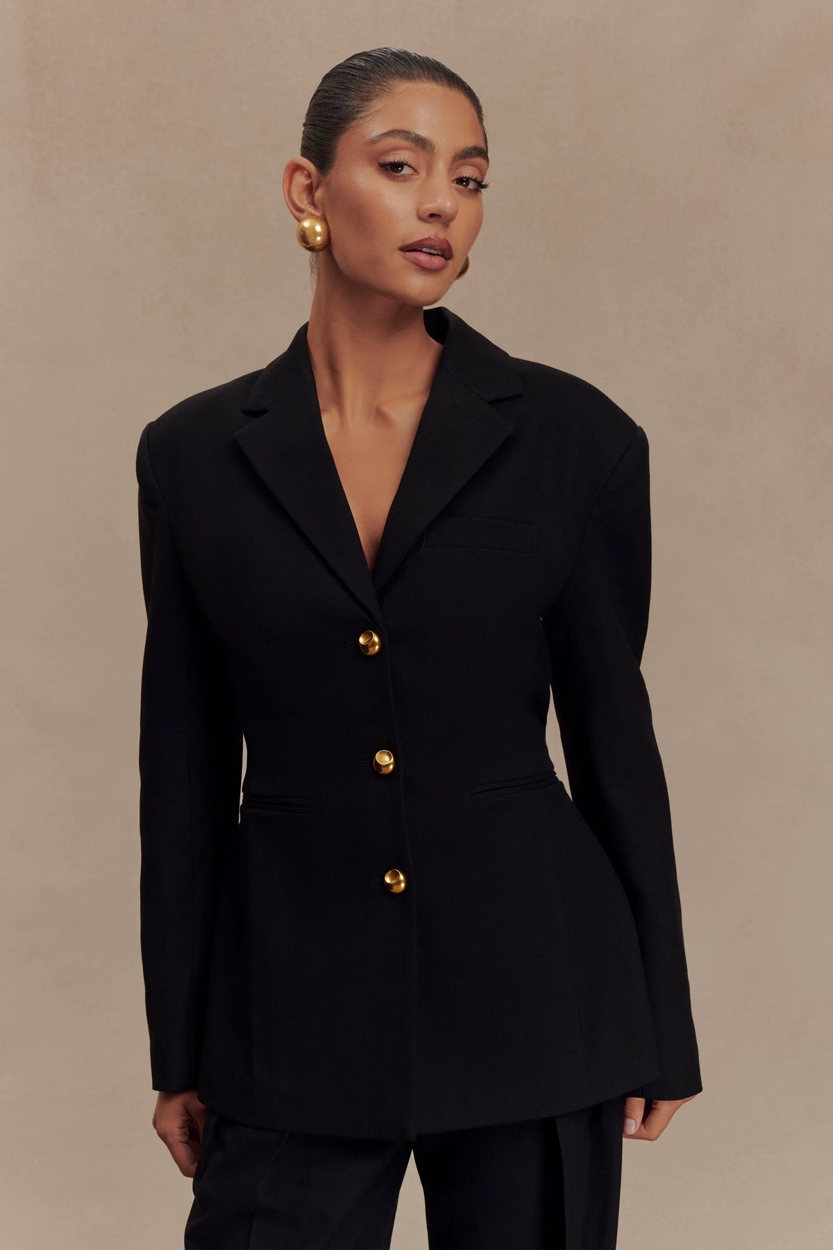 Bellamy Cinched Blazer Black