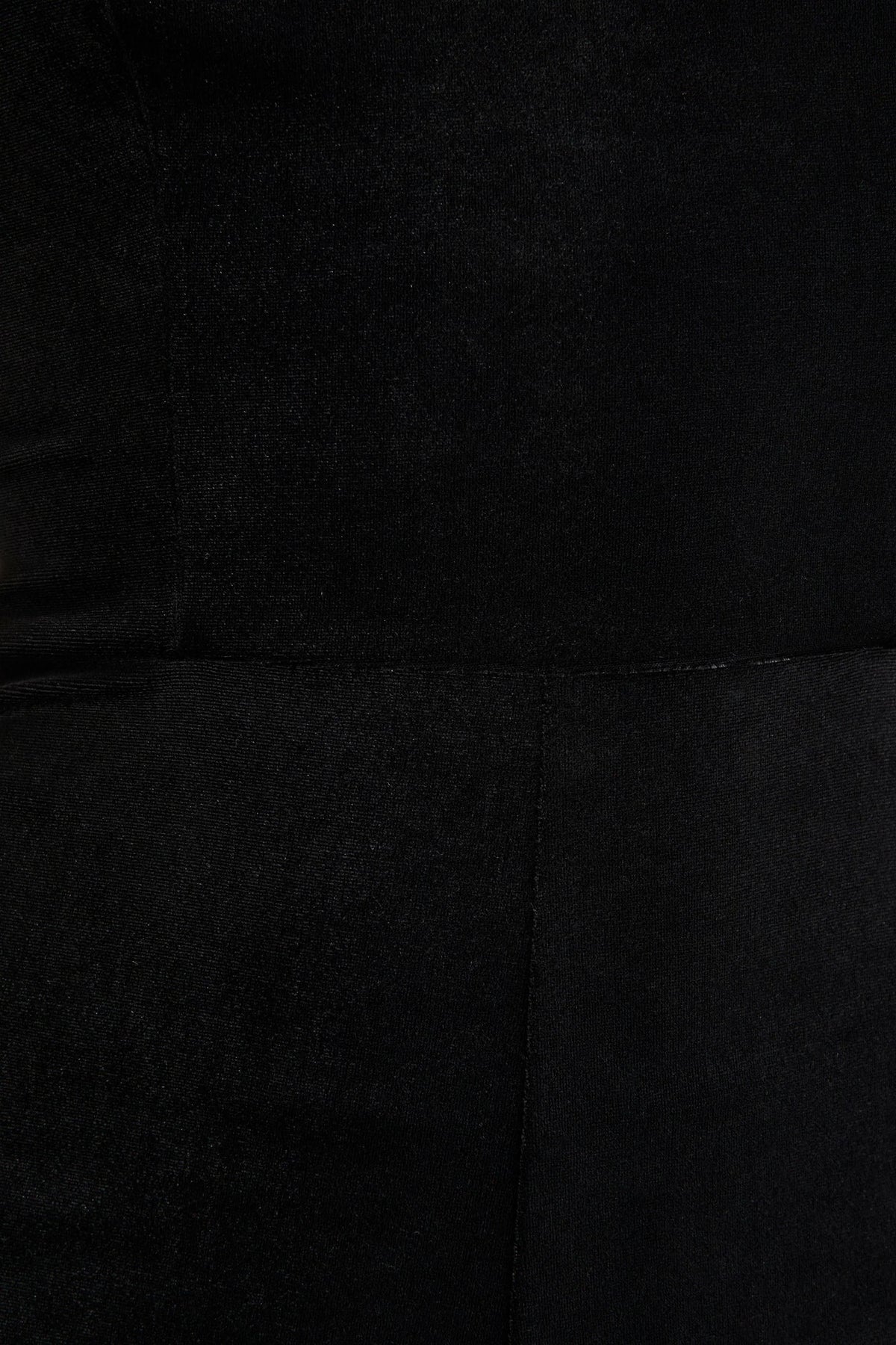 Arcane Black Velvet Bandeau Jumpsuit With Scarf