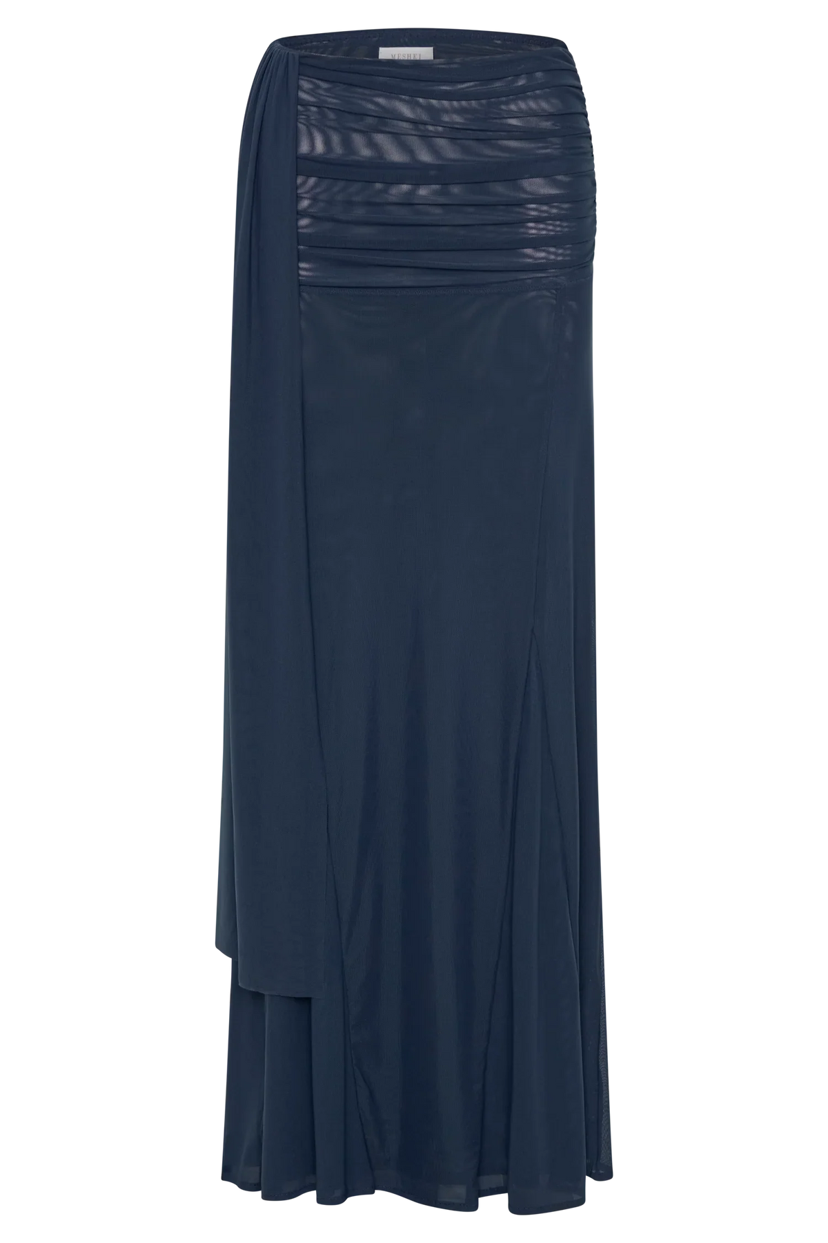 Arna Mesh Maxi Skirt Midnight Blue