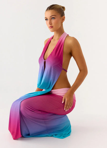 After Bloom Maxi Dress Disco Ombre