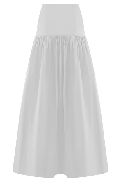 Autumn Maxi Skirt White