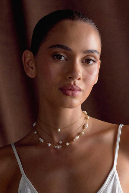 Aryanne Layered Pearl Choker Pearl
