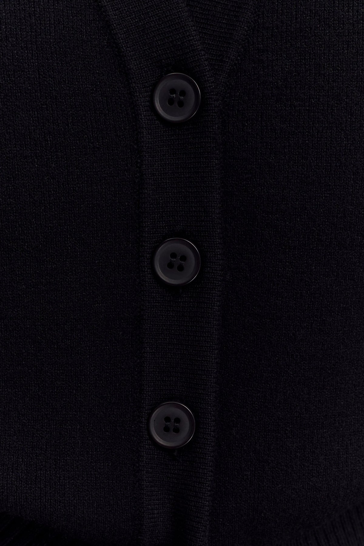 Alexia Buttoned Oversized Cardigan Black