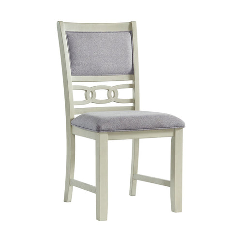 Elements International Amherst White dining chair