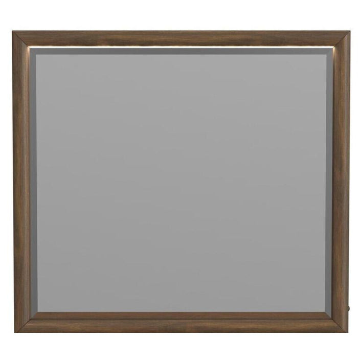 Elements International B167 Brisbane Brown Walnut LED Lighted Mirror