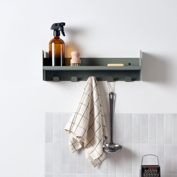 Etagère porte-manteau PLI Slim en acier - 20 à 60cm
