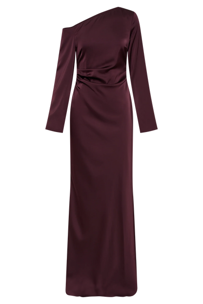 Avery Long Sleeve Maxi Dress Plum