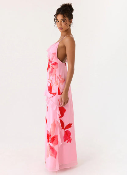 Ayesha Maxi Dress Pink Petal