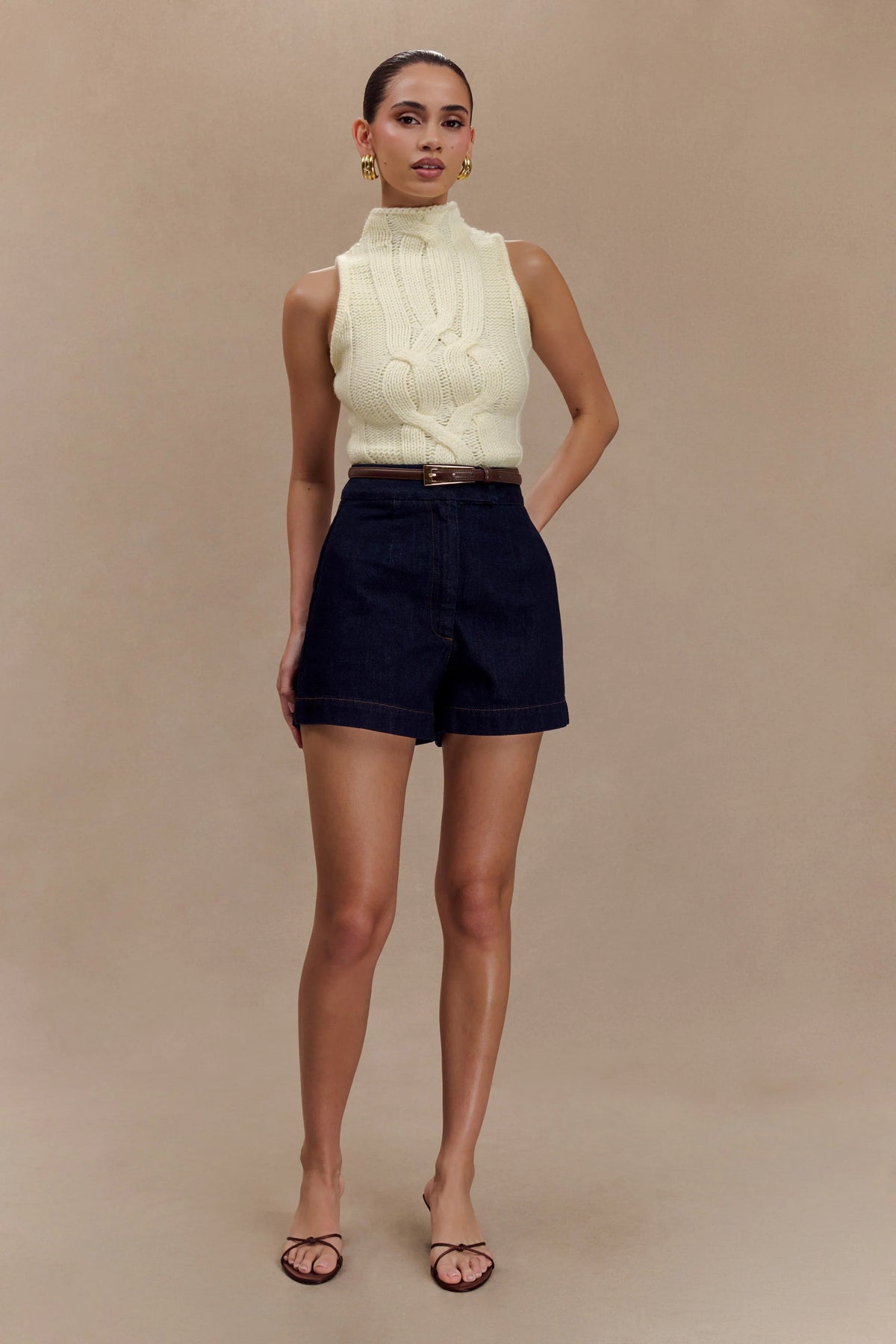 Abel Denim Shorts Indigo Blue