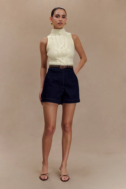 Abel Denim Shorts Indigo Blue