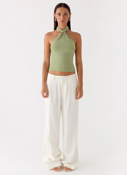 Amber Light Top Sage