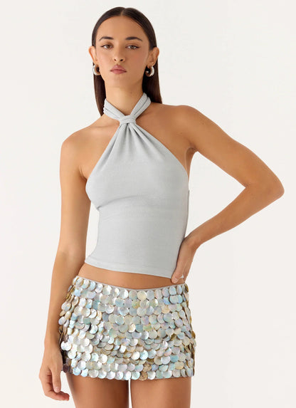 Amber Light Top Silver