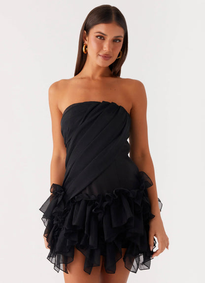 Arabian Nights Mini Dress Black