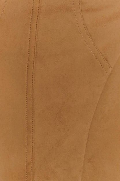 Andy Faux Suede Mini Dress Camel