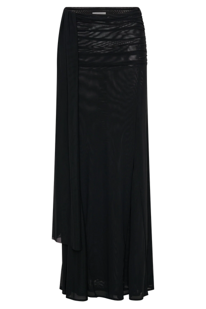 Arna Mesh Maxi Skirt Black