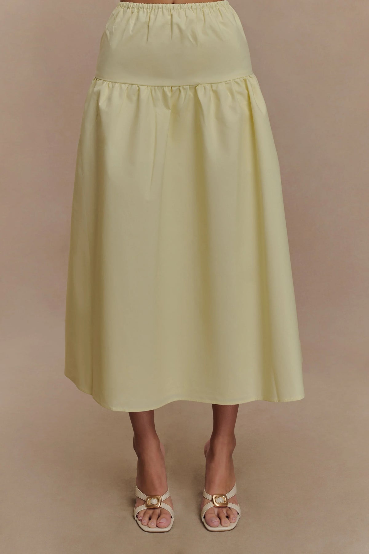 Amirah Midi Skirt Lemon