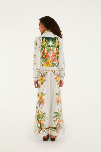 Tropical Royalty Off-White Pants